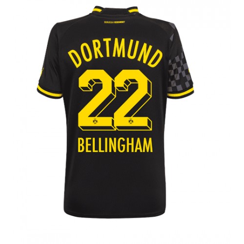 Fotbalové Dres Borussia Dortmund Jude Bellingham #22 Dámské Venkovní 2022-23 Krátký Rukáv